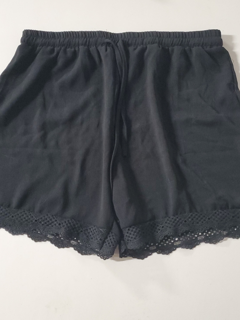 Forever 21 Black Knit Shorts with Elastic Waist